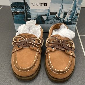 New Sperry A/O Original Slip-on Toddler Boat Shoes, Size 7